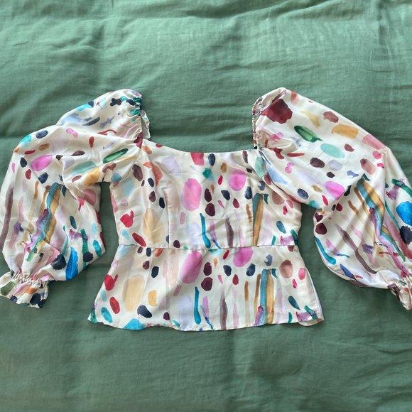 Samantha Pleet Quest Watercolor Blouse - Picture 2 of 4